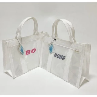 Bag.it.all_th กระเป๋าพลาสติกสานเนื้อหนาโปร่งแสง PE และ PP รับน้ำหนักได้เยอะ food grade