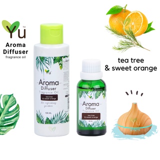 🌟Oil Ozone กลิ่น Tea Tree &amp; Sweet Orange  กลิ่นหอมทีทรีและส้มสดชื่น 🌟สูตรช่วยถนอมเครื่องพ่นไอน้ำ