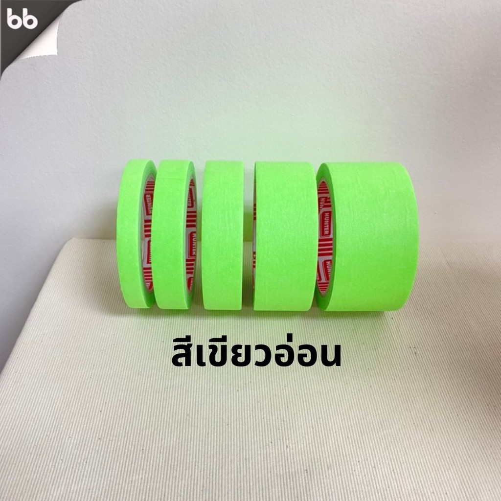 เทปย่นสียกลัง เทปกระดาษกาวย่น เทปหนังไก่ ขนาด 12 ,18 ,24 ,36 ,48 มม.ยาว 20 หลา Masking tape กระดาษกาว ฉีกได้ เทปบังพ่นสี - รูปที่ 4