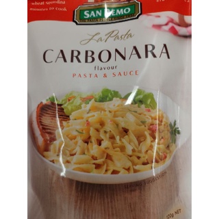 SAN REMO 120g CARBONARA Pasta 🍝 and Sauce