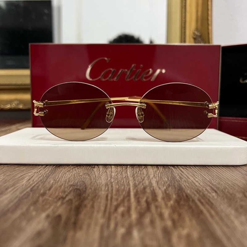 แว่น Cartier la dona Solid Gold 18k
