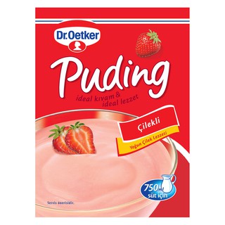 ผงพุดดิ้ง pudding powder รส สตรอเบอร์รี่ strawberry ขนาด 120 กรัม สินค้าคุณภาพจากประเทศตุรกี (พร้อมจัดส่ง)