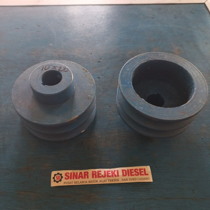 Pully Pully Pulli รอกเหล็กหล่อ B2 4" 4 นิ้วเพลา 22 มม. 22 มม. gz