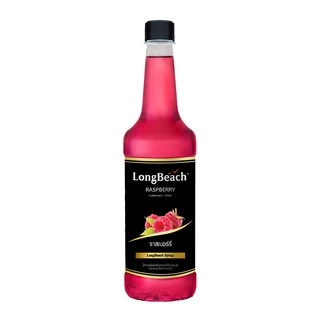 ลองบีชไซรัปราสเบอร์รี่ (740 ml.) LongBeach Raspberry Syrup น้ำเชื่อม/ น้ำหวาน/ น้ำผลไม้เข้มข้น