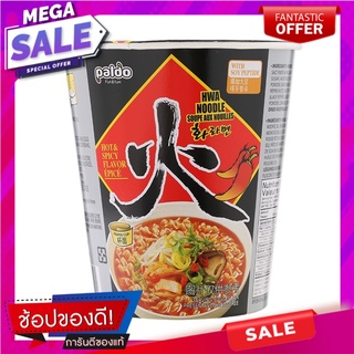 พาลโดราเมงกึ่งสำเร็จรูปรสเผ็ดรุ่นถ้วย 65กรัม Paldo Ramen Instant Ramen Spicy Flavor Cup Model 65 g.