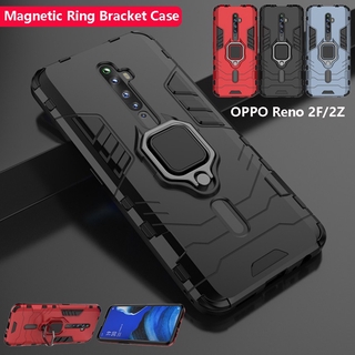 เคส OPPO Reno 2f เคสไฮบริด มีแหวนตั้งได้ เคสกันกระแทก OPPO Reno 2Z Reno2f เคสโทรศัพท์เคสกันกระแทกเคสแข็ง Phone Case