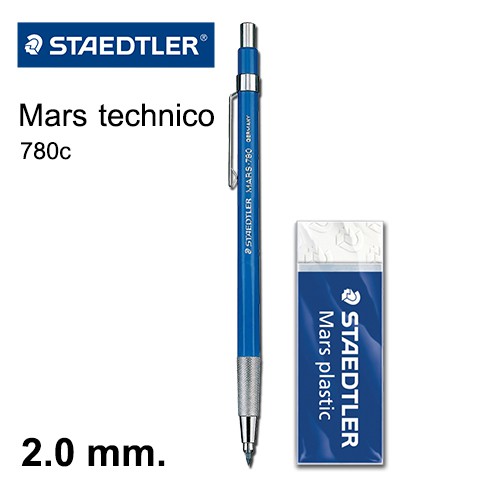 (KTS)ชุดเซ็ตดินสอดราฟ STAEDTLER 2.0MM HB Mars technico 780c คละสี(ดำ/น้ำเงิน)!!!!