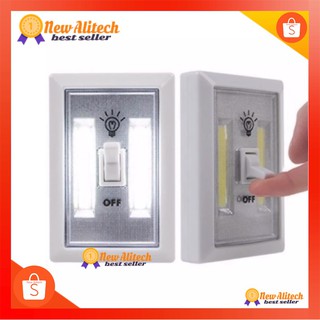 200 Lumens LED Wireless Light Switch ไฟติดผนัง พร้อมสวิตเปิด/ปิด ไม่ต้องเดินสาย ติดทางเดิน ตู้เสื้อผ้า ฯ New Alitech