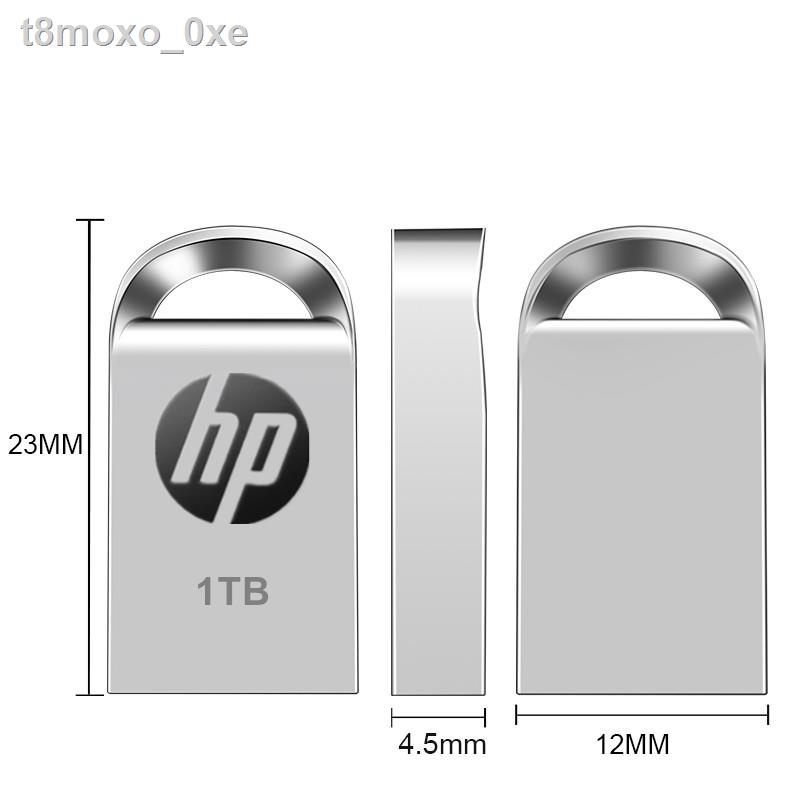 แฟลชไดรฟ์ HP Metal USB Flash Drive 256GB/512GB mini thumbdrive Pendrive 1TB/2TB Flash Memory Stick waterproof Pen Drive #6