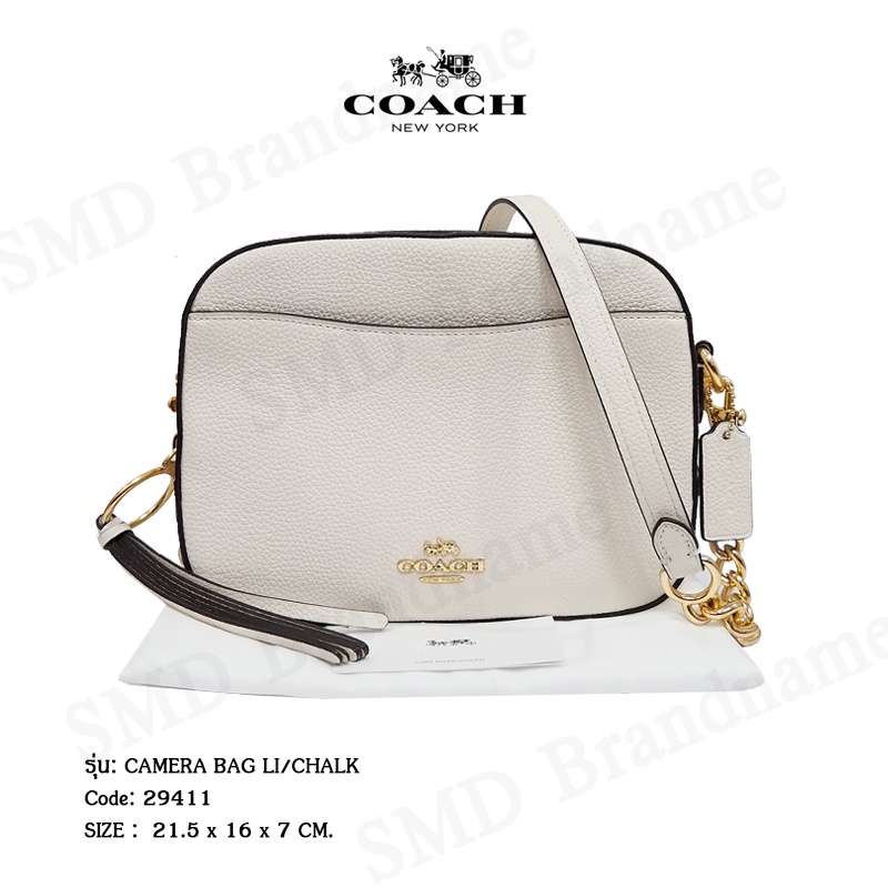 COACH กระเป๋าสะพายข้างผู้หญิง รุ่น CAMERA BAG LI/CHALK Code: 29411
