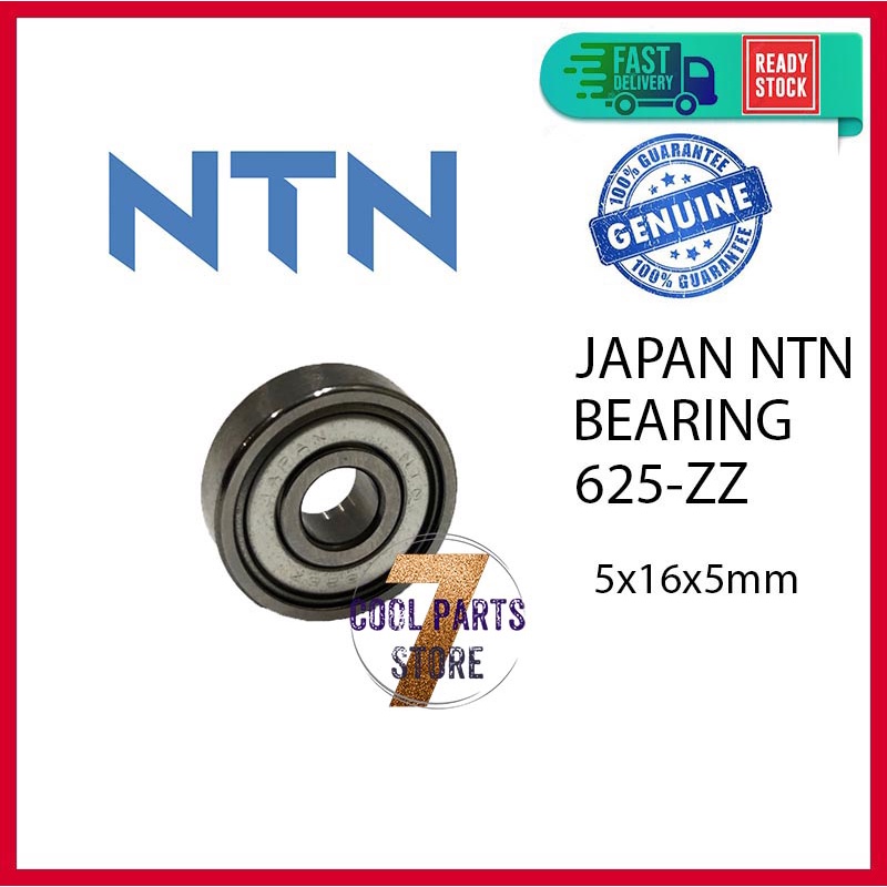 625 ZZ NTN Japan Bearing 625-ZZ (5 X 16 X 5mm)