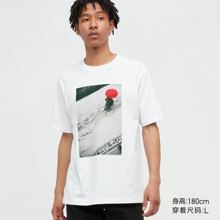 Uniqlo UT เสื้อยืดแขนสั้น พิมพ์ลาย Saul Leiter สําหรับผู้ชาย และผู้หญิง 451209