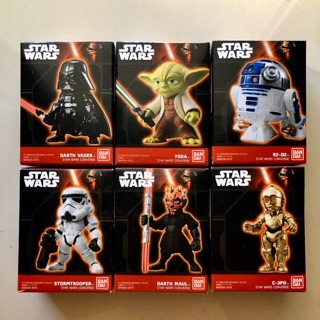 Bandai STAR WARS CONVERGE SERIES Vol.1 Toy Mini Figure (สตาร์ วอส์ ยกชุด 6 กล่อง)