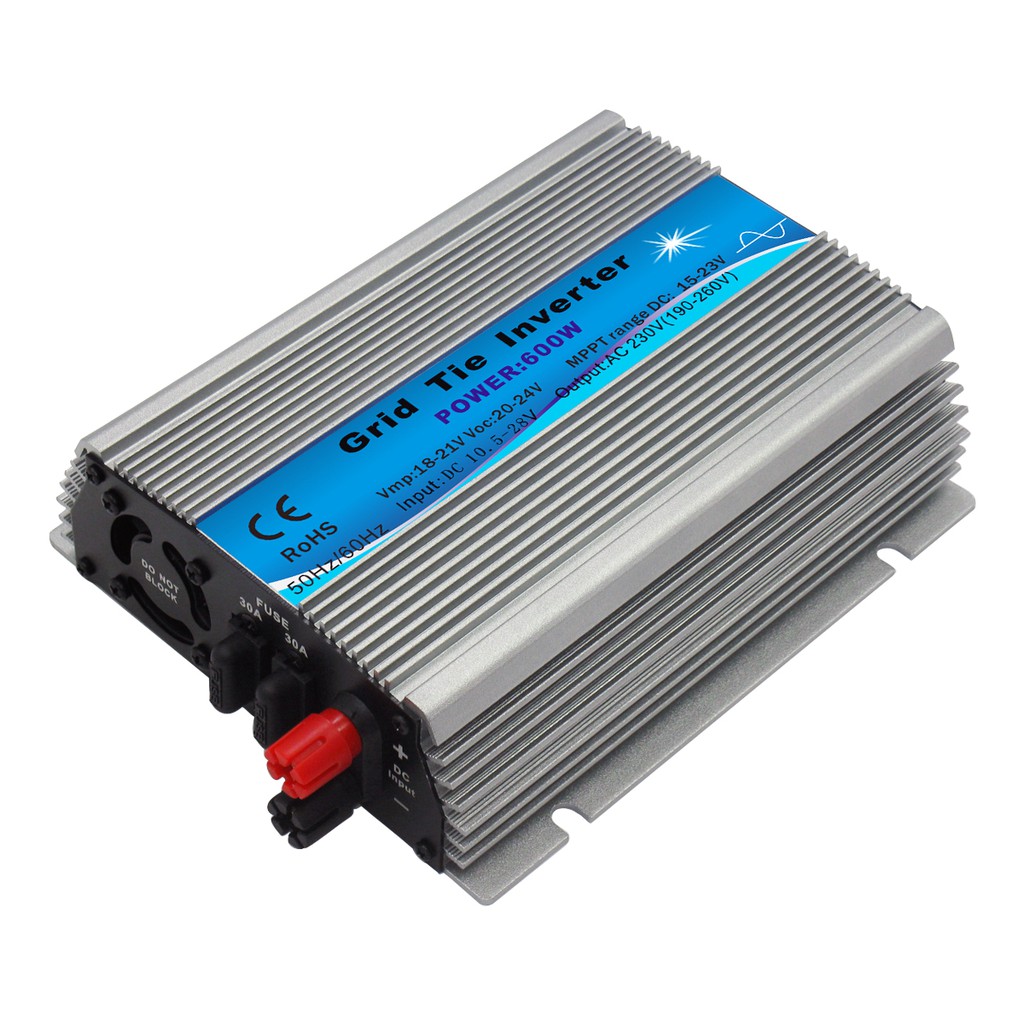 กริด อินเวอร์เตอร์ โซล่าเซลล์ MPPT ระบบคลื่นซายน์ Y&H 600W DC10.5-28V ถึง AC230V