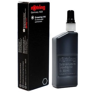 หมึกสีดำ rOtring Drawing INK ขนาด 23 มล. (23ml.)