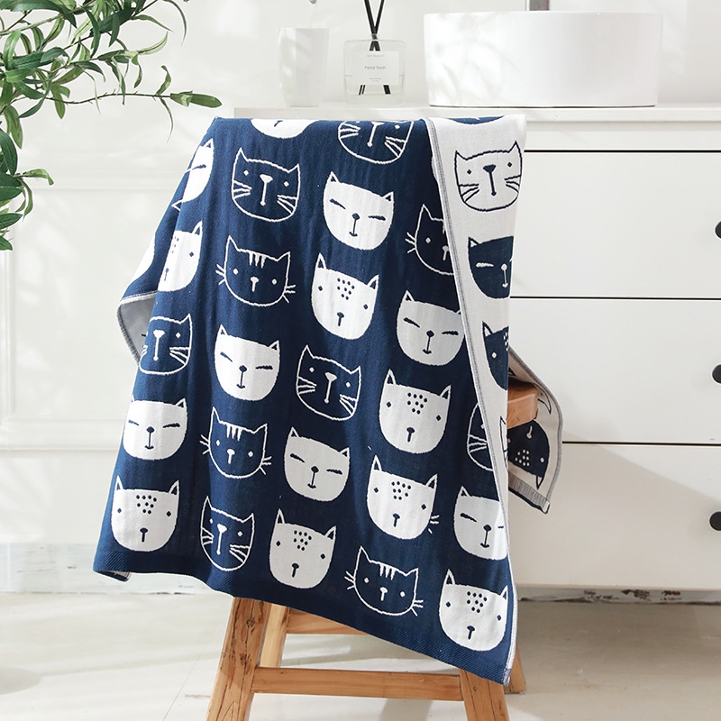 ผ้าเช็ดตัวสาลูขนาด70*140cm ผ้าขนหนูสาลู3ชั้นผืนใหญ่ - รูปที่ 3