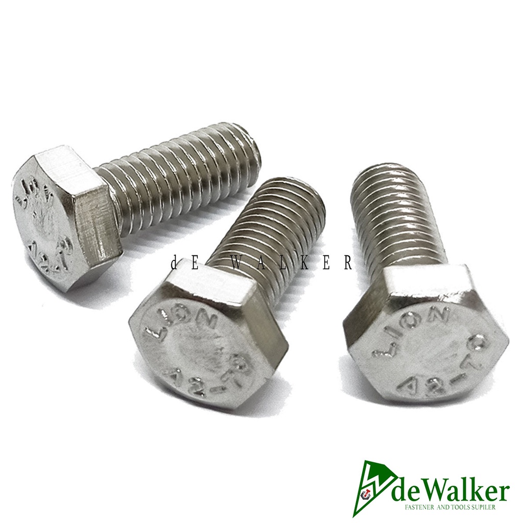 Hex M5 BOLT / FULL DRAT STAINLESS 304 KEY 8