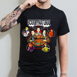 T-shirt  เสื้อยืด ผ้าฝ้าย พิมพ์ลายสุนัข Scooby ธรรมชาติ สําหรับผู้ชายS-5XL