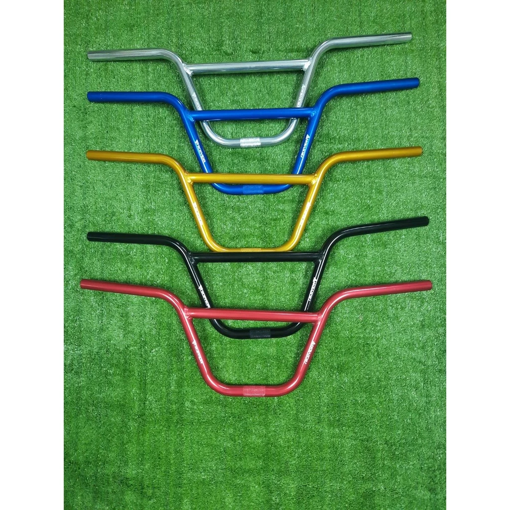 แฮนด์จักรยาน AL BMX 20 นิ้ว คาดกลาง (มี 5 สี คือ ดำ, เงิน, แดง, น้ำเงิน และ ทอง)