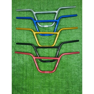 แฮนด์จักรยาน AL BMX 20 นิ้ว คาดกลาง (มี 5 สี คือ ดำ, เงิน, แดง, น้ำเงิน และ ทอง)