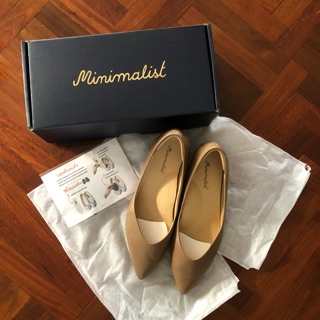 รองเท้าหนังแกะ Lamb skin shoes ของ Minimalist รุ่น Sofia Low Heels size 40 สภาพดีมาก