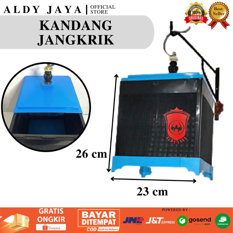 ALDY JAYA - BLUE CRICKET CAGE | กล่องสําหรับ CRICKETS, CENTIPEDES, GRASSCUSTOMERS, ETC