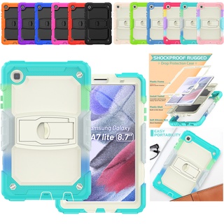 【12 Colors】Heavy Duty Shockproof Dropproof Silicone Bezel Tablet Protection Case Cover for Samsung Galaxy Tab A7 Lite 8.7 2021 T220 T225 Tab A 8.0 2019 T290 T295 Tab A7 10.4 2020 T500 T505 T507 Tab A8 10.5" X200 X205 2021Built-in Plastic Foot Stand