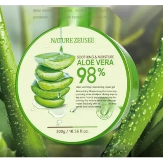 เจลว่านหางจระเข้ Nature Republic Aloe Vera 98% 300ml.ช่วยกระชับรูขุมขน บำรุงผิวให้ชุ่มชื่นทั้งผิวหน้าและผิวกาย