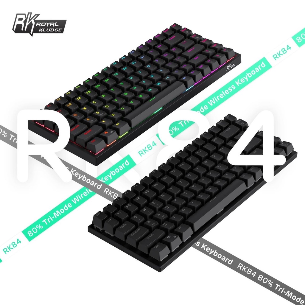 พร้อมส่งในไทย ประกัน 6 เดือน Royal Kludge RK84 layout 75 compact 84ปุ่ม ...