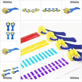 Utilizing ฟองน้ําวาดภาพระบายสี 4 ชิ้น