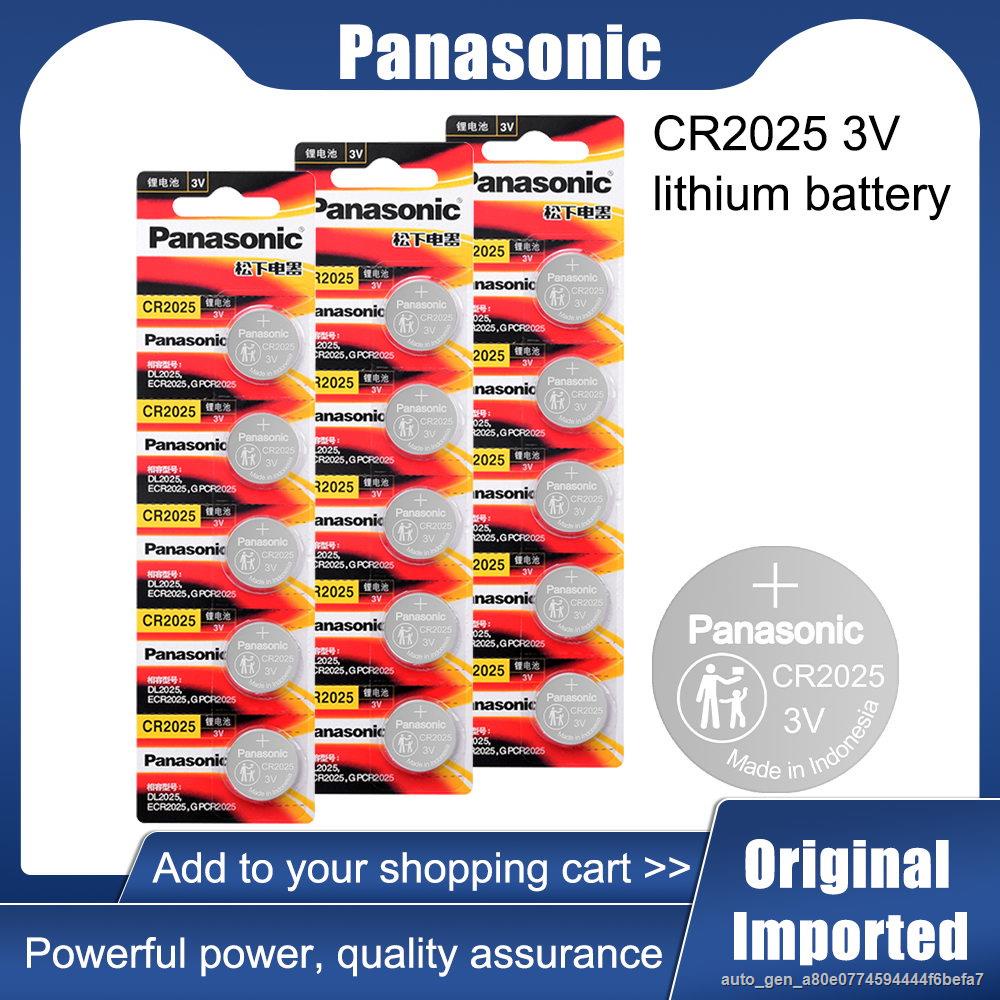 100 al Panasonic Cr2025 Cr 2025 3v Lithium Battery For Watch Calculator Clock Remote Control