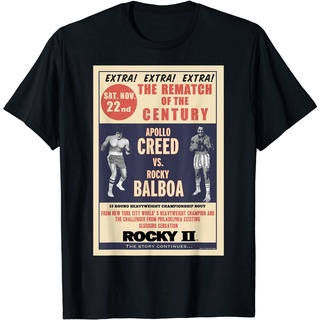 เสื้อยืด Rocky Creed Vs. Balboa Rematch Of The Century Poster T-Shirt