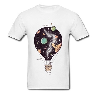 [S-5XL] เสื้อยืดคอกลม แขนสั้น ผ้าฝ้ายแท้ พิมพ์ลาย Interstellar Journey แฟชั่นสําหรับผู้ชาย