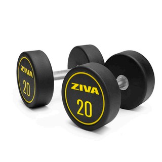 ดัมเบล  ZIVA Performance Rubber ชุดดัมเบล 2.5 - 25 Kg 10 คู่ พร้อมชั้นวาง สินค้าลิขสิทธิ์แท้