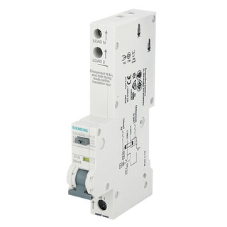 เบรกเกอร์ เบรกเกอร์ RCBO SIEMENS 16A 1P 6kA 30mA เบรกเกอร์ ตู้ไฟ งานระบบไฟฟ้า RESIDUAL CURRENT DEVICE FLUSH 16A 1P 6KA 3