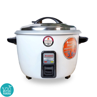 T22168 ฮานาบิชิ หม้อหุงข้าวจัมโบ้ 3.6 ลิตร รุ่น HAP-361 Hanabishi Rice Cooker Jumbo 3.6 liters model HAP-361