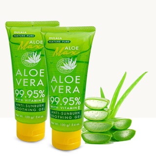 เจลว่านหางจระเข้ ว่านหางจระเข้ aloe vera บำรุง ผิวแห้ง ให้ผิวชุ่มชื้น ลดรอยแดง รอยสิว ขนาด100g. พร้อมส่ง