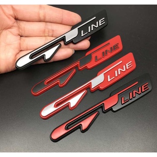 งานโลหะ เพจ จีที ไลน์ โ,โก้ติด เปอร์โย เกีย แต่ง Metal GT line Car Badge rear Emblem tail sticker For Peugeot 208 308