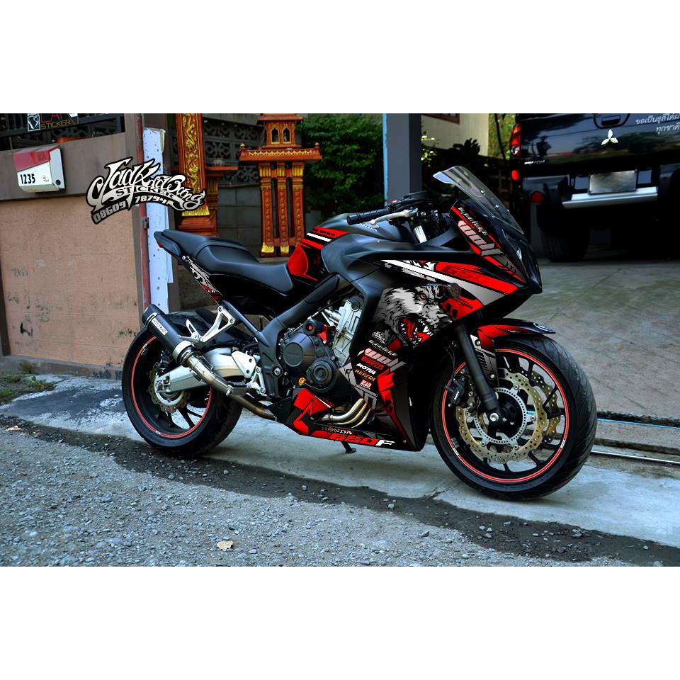 สติ๊กเกอร์ Full Body Honda Cbr 650F ลาย หมาป่า