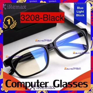 buybuytech blue902 Computer glasses แว่นตากรองแสง แว่นกรองแสง ทรงกลม งานพรีเมี่ยม (กรองแสงคอม กรองแสงมือถือ ถนอมสายตา)