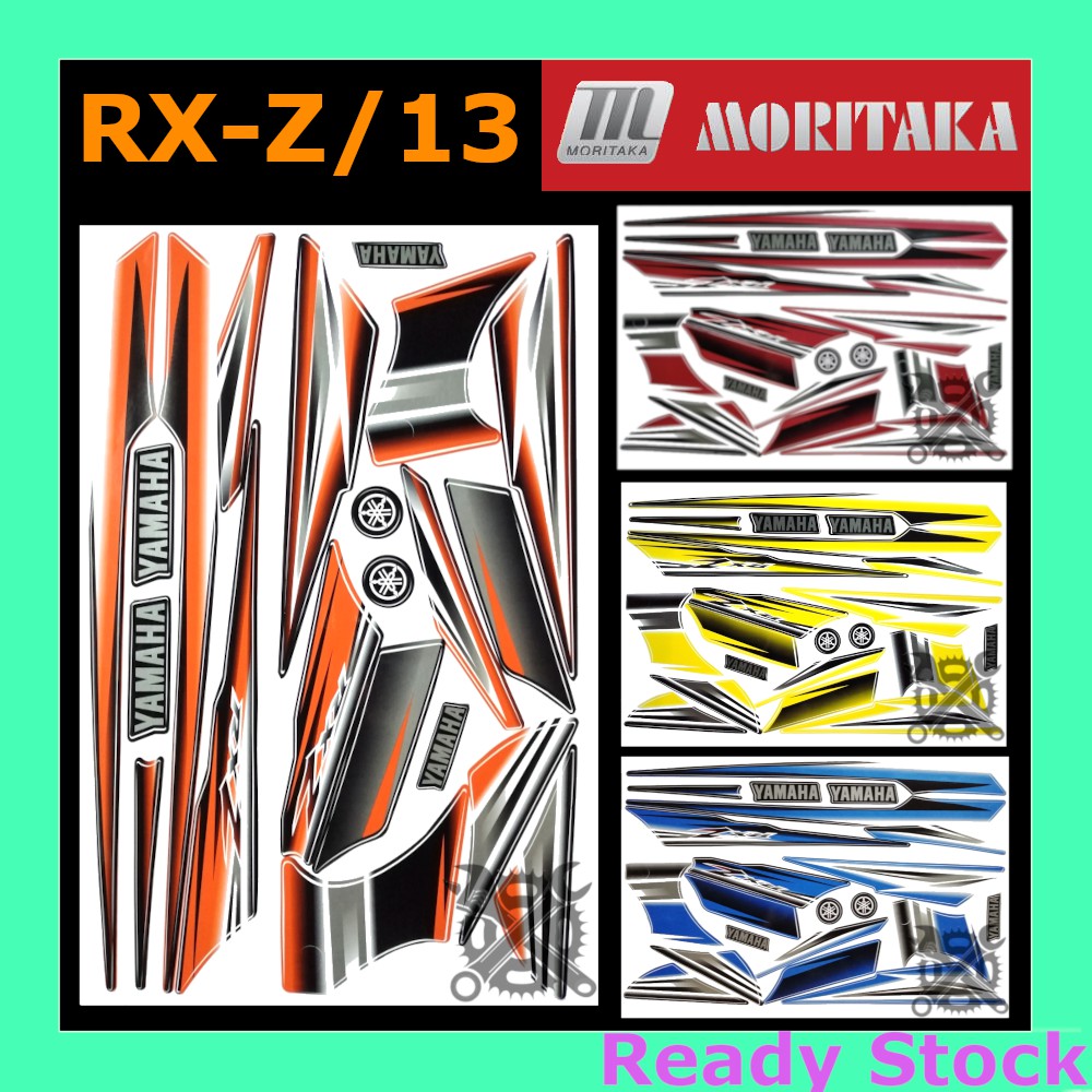 RXZ Model 13 เครื่องวิเคราะห์แมว Yamaha Sticker Body Stripe Moritaka RX-Z Strike Motor RXZ/13