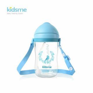 Kidsme กระติกน้ำ TRITAN ขนาด 360 ML พร้อมหลอดแบบมีตุ้มถ่วง แบบมีสายสะพาย