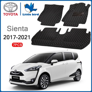 Little Bird พรมปูพื้นรถยนต์ โรงงานผลิตของไทย Toyota Sienta 2017-2021 การรับประกันคืนสินค้าภายใน7วัน พรมรถยนต์