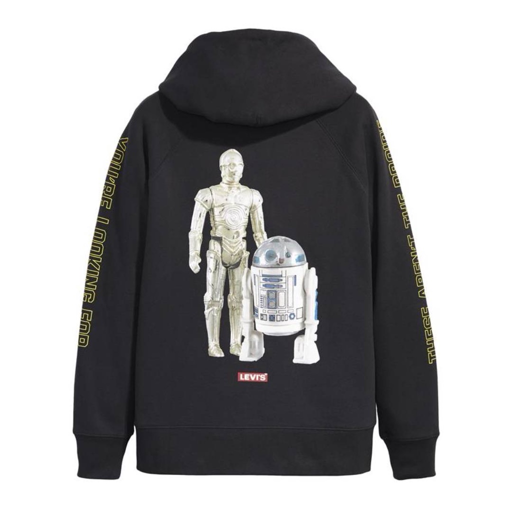 LEVI'S® X STAR WARS GRAPHIC HOODIE, Black Limited Edition เสื้อฮู้ดแขนยาวลีวายส์ สีดำ สินค้าลิขสิทธิ