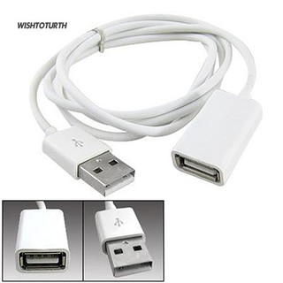 อะแดปเตอร์ WT WT White PVC Metal USB 2.0 Male to Female 1 ม. 3 ฟุต