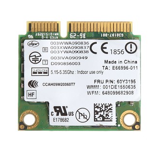 อะแดปเตอร์ Dual Band 300M 2.4+5G Wifi PCI-E Card ไร้สาย สำหรับ Intel 6250 Lenovo FRU 60Y3195