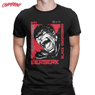 เสื้อวันพีช - บุรุษBerserkGutsเสื้อยืดนักดาบGatsuอะนิเมะ100ผ้าฝ้ายเสื้อทีตลกคลาสสิกเสื้อยืดผ้าฝ้าย1