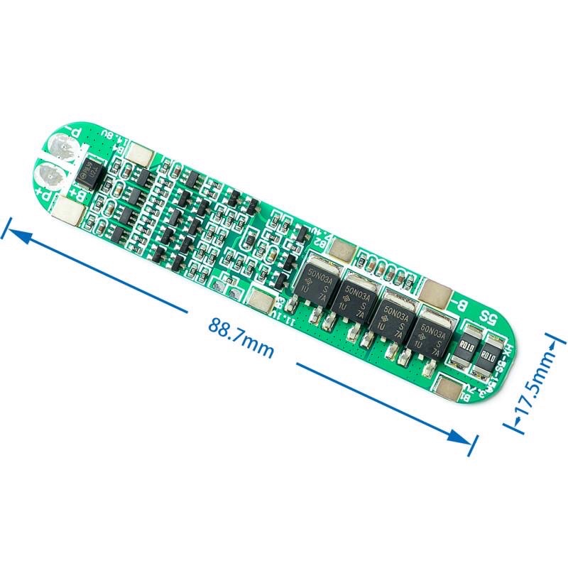 BMS 5S 15A 21V วงจรป้องกันแบตเตอรี่  BMS Li-ion ชาร์จแบตเตอรี่ลิเธียม board Battery 18650 Charger 18
