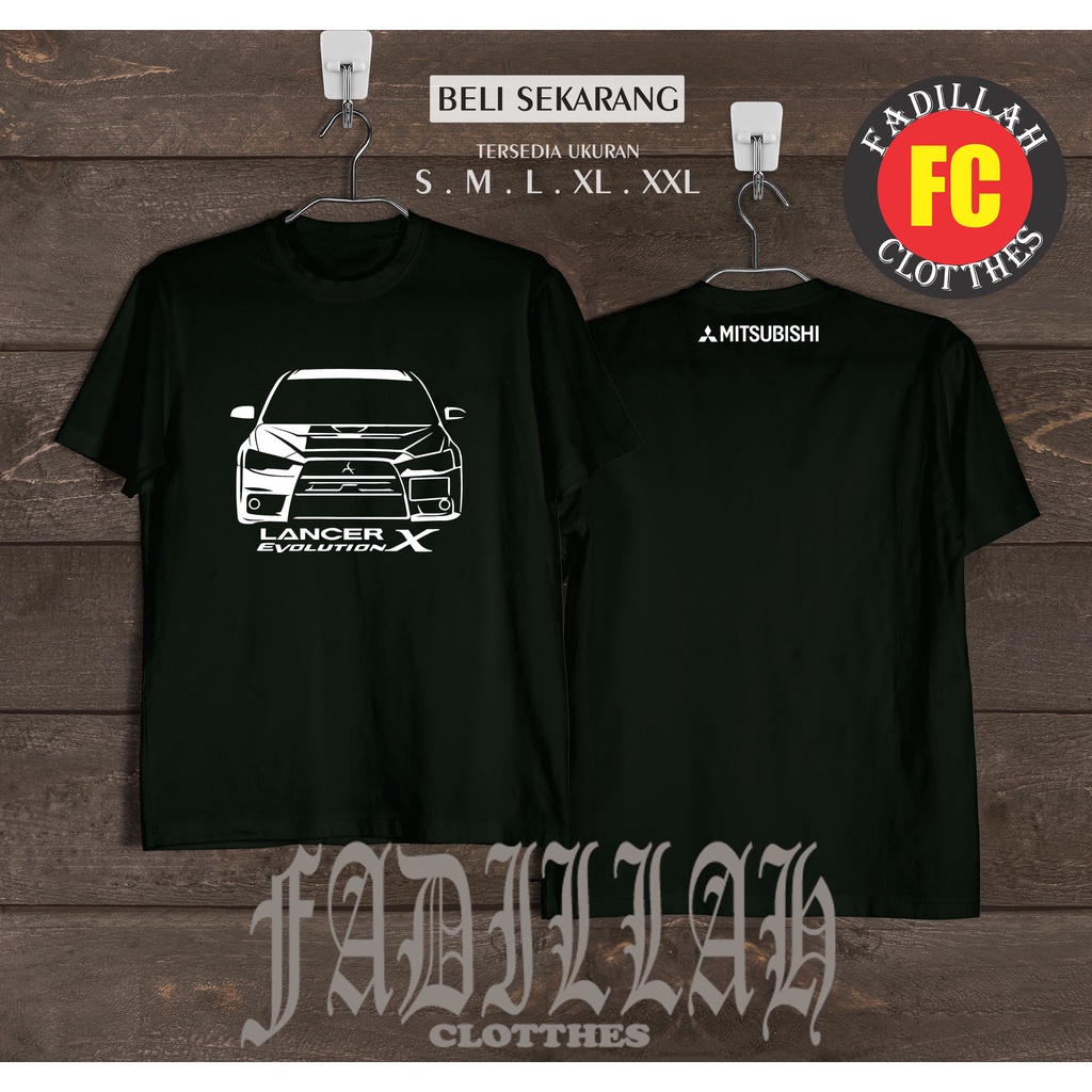 MITSHUBISHI LANCER X EVOLUTION เสื้อยืด AUTOMOTIVE