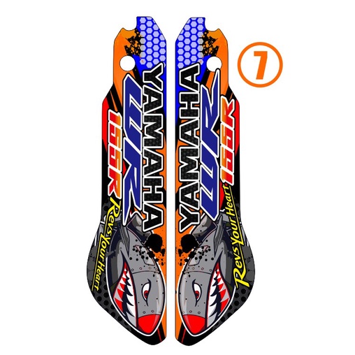 YAMAHA WR155R สติกเกอร์ติดการ์ดโช้คหน้า - รูปที่ 6